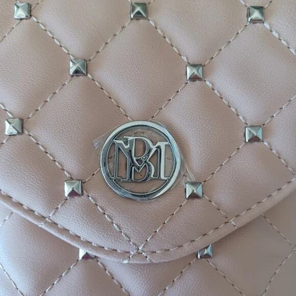 Badgley Mischka Diamond Quilted Phone Case Crossbody Pink Studded NWT - Picture 5 of 6